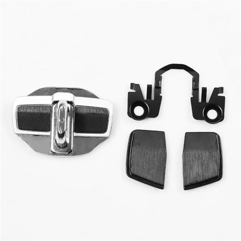 1 Set Car TRD Door Stabilizer Door Latches Protector For Land Cruiser LC200 LC300 Camry Corolla Yaris BlackSilver 1Set