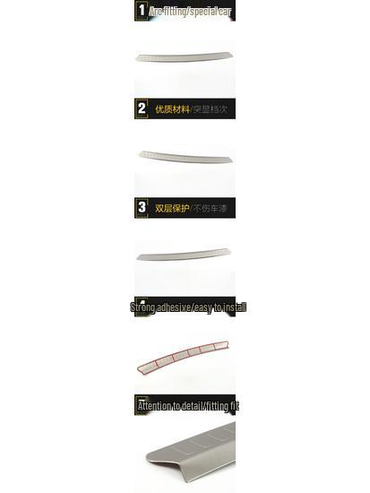 A4L/A6L Stainless Steel Rear Guard Trunk Protector Decorative Sticker