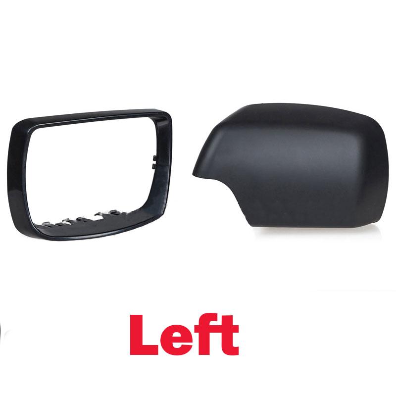 Side Mirror Cover Cap For BMW E53 X5 2000-2006 Car Door Wing Mirror Holder Rearview Mirror Trim Ring Housing Frame 51168256321