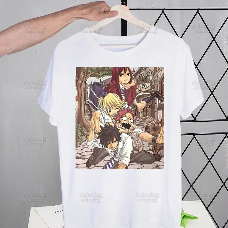 Fairy Tail Guild Men's T-shirts Funny Hip Hop Summer Women Men Tshirts Ulzzang Harajuku Cartoon Anime Natsu Zodiac T-Shirt Shirt