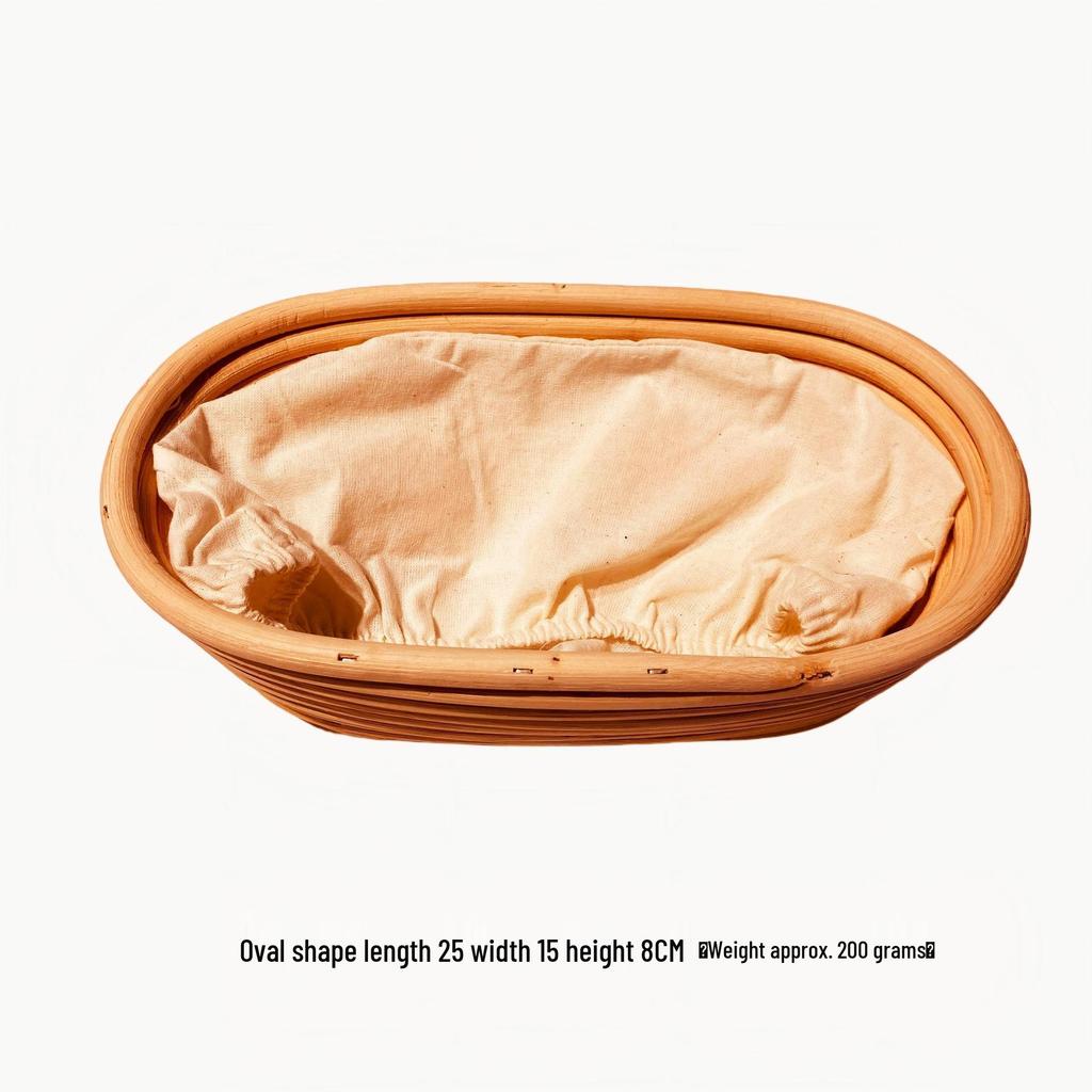 Rustikaler Gärkorb für Brot im europäischen Stil - Vietnamesische Rattan-Geflecht-Back- und Aufbewahrungswerkzeuge