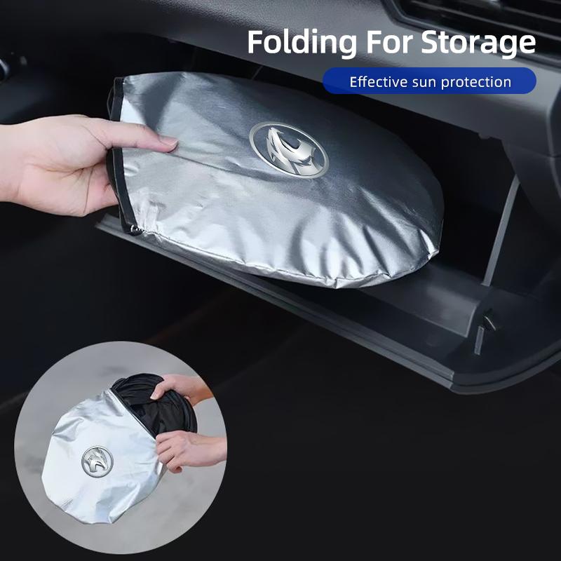 BER1 Car Front Sunshade 360° Foldable UV Protection Cover Auto Summer Accessories For Proton Exora Iriz R3 Wira Saga Satria Magma X50
