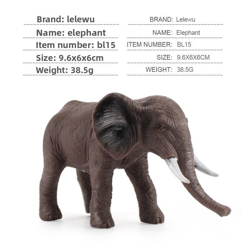 Набір моделей диких тварин: слони, тигри. З реалістичними фігурками тварин з зоопарку. Для дітей. Навчальна гра та навчання.