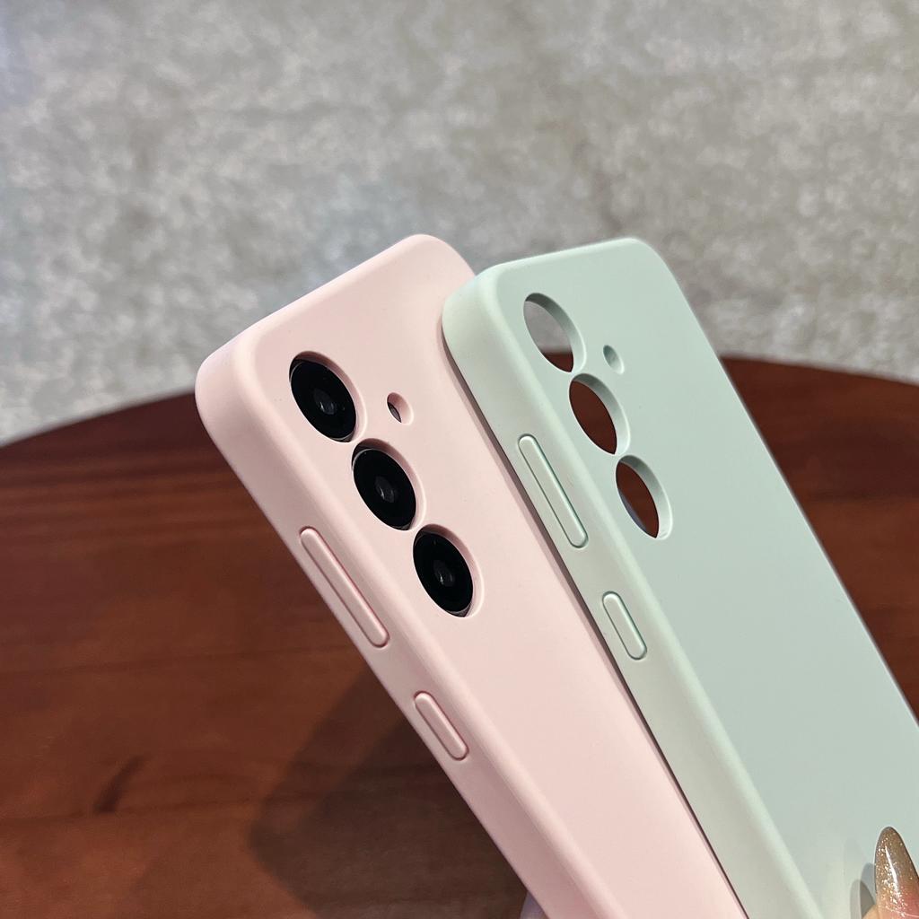 For Samsung Galaxy S25+ Case Precise Cutouts Liquid Silicone+PC Shockproof Phone Cover