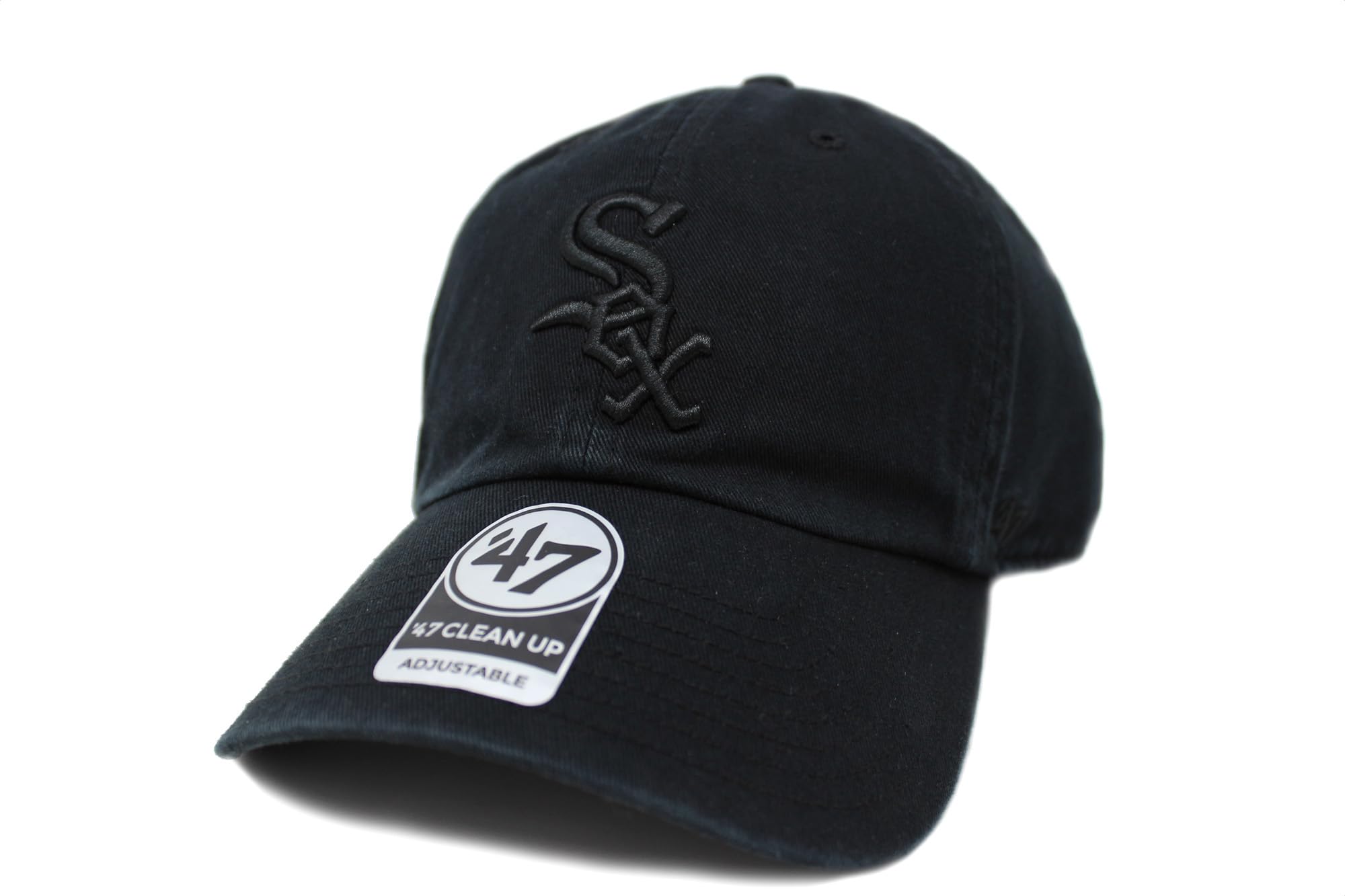 

47 Brand Cap 47 CLEAN UP Chicago White Sox BLACK ON BLACK