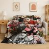 Coperta di Flanella 3D con Stella Cantante Billie Eilish Morbida Calda Plaid per Camera da Letto Soggiorno Letto Viaggio Campeggio Picnic Regalo