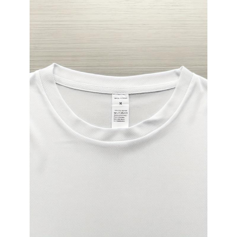 European Sizes Men's Printed T-Shirt Summer Loose Round Neck Versatile Fashion Top