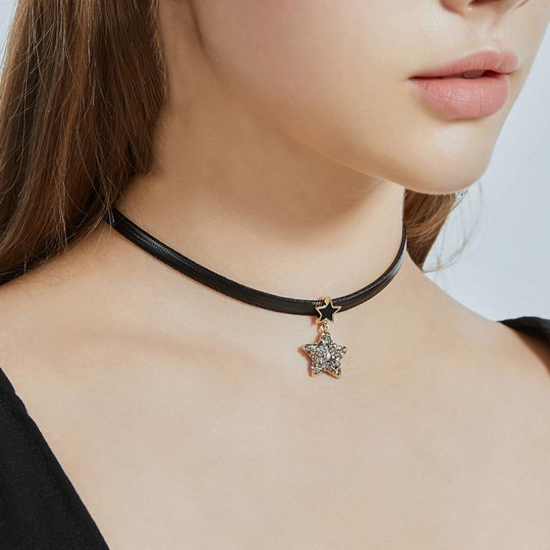 Kort, Personlig Kragebenskjede, Enkelt Halskjede, Elegant Designkrage