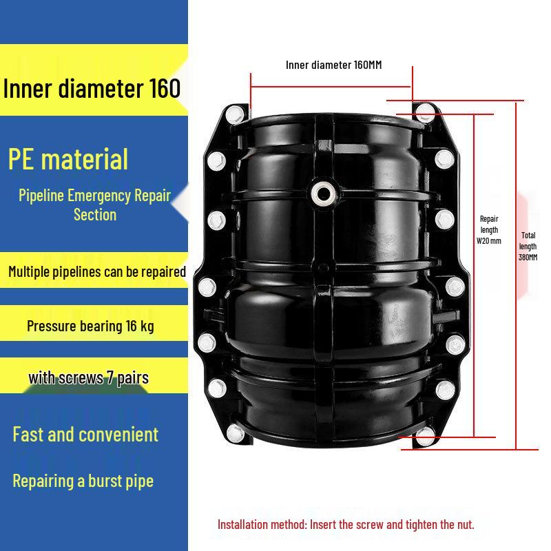 PPR Pipe Emergency Repair Clamp for Quick PVC Water Pipe Fixes