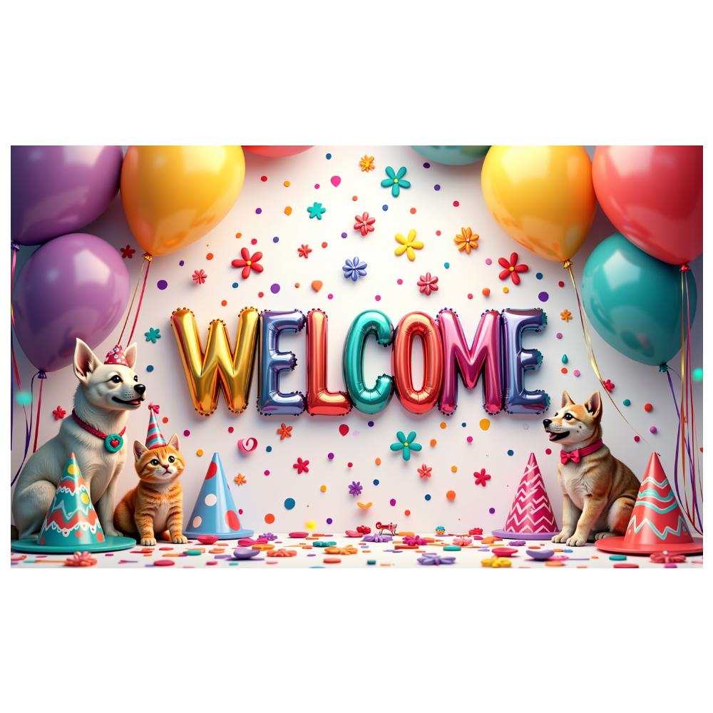 Backdrop Featuring Party Banner Decoration Backdrop Material Banner For Welcome Party Party Events