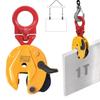 aleawol Vertical Lifting Clamp, Rated Capacity 1 ton, Opening Diameter 0-20mm, for Lifting Loads, Locking Handle Type, Stopper, for Vertical Lifting a