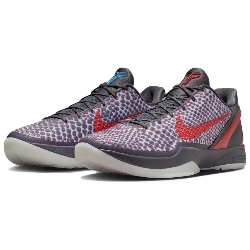 Nike Zoom Kobe 6 Rebound Grip Low top Basketball Shoes Men's Red Blue IQ3902-002