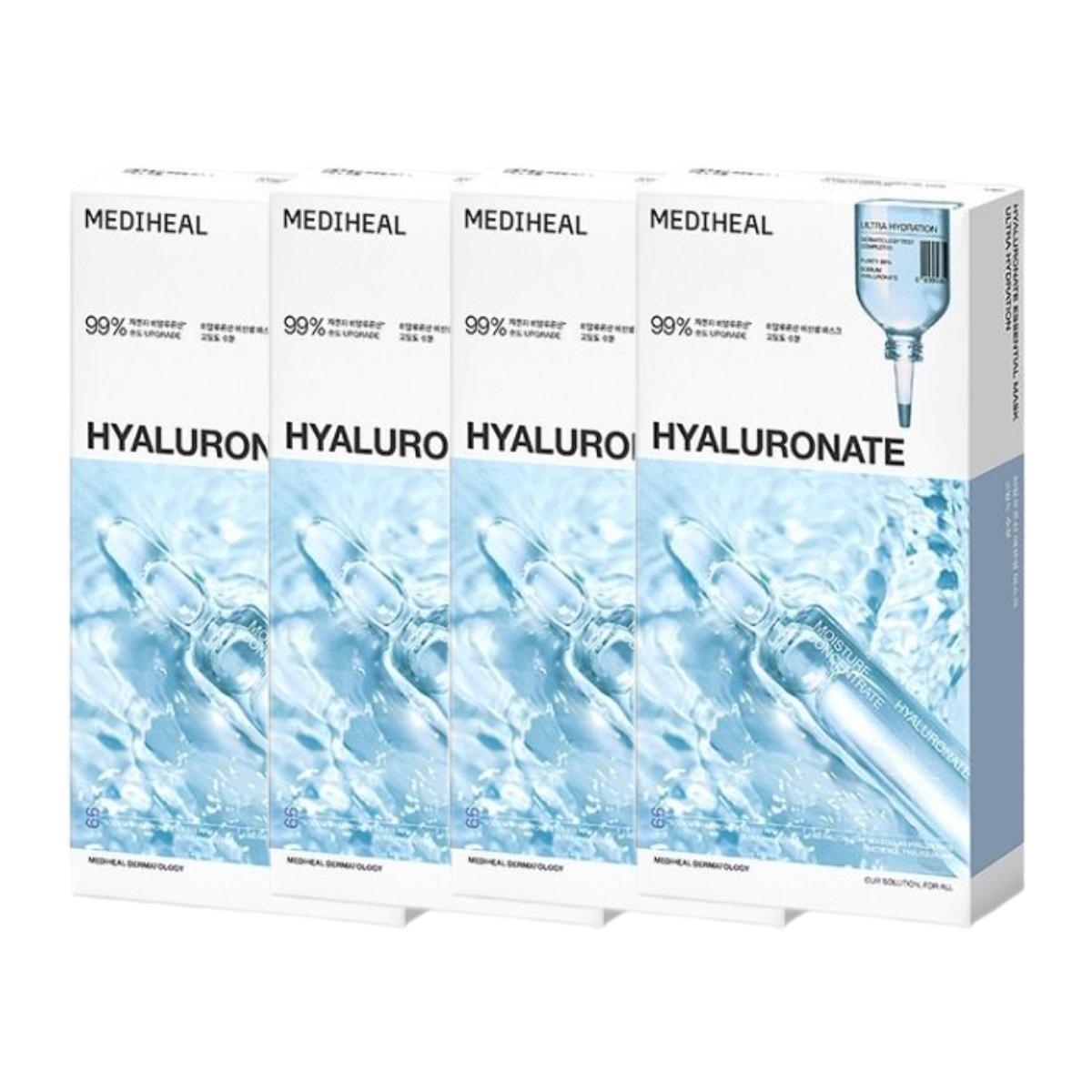Mediheal Watermide Essential Mask Sheets Hydrating Skincare 10 Sheets Pack of 4