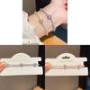Elegant Zircon Flower Hollow Bracelet For Women With Fashionable Style And Gift Occasion