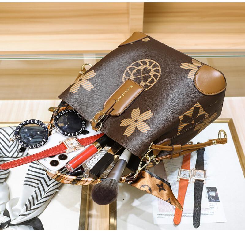 La Nuova Borsa Classica È Semplice Grande Capacità Versatile Chinensis Stampa di Alta Qualità Casual Lusso Donna Borsa a Tracolla Obliqua