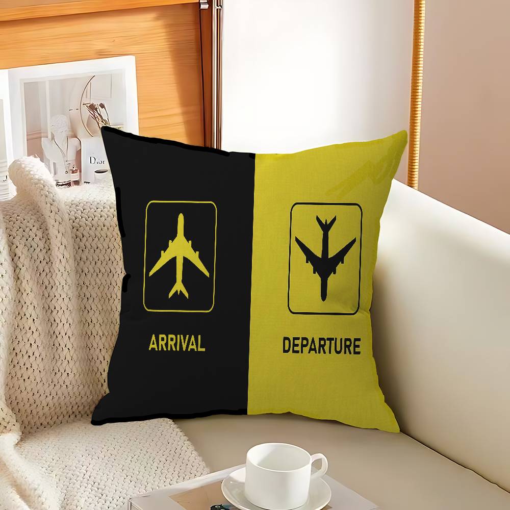 Pilot Captain Stripes Pillowcase Toon Gift Cushion Cover Bedroom Home Sofa Chair Seat Decor Pillow Case