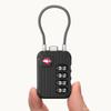 Anti-theft 4 Digit Combination Lock Zinc Alloy Wire Rope Padlock Customs Password Lock  for Travel