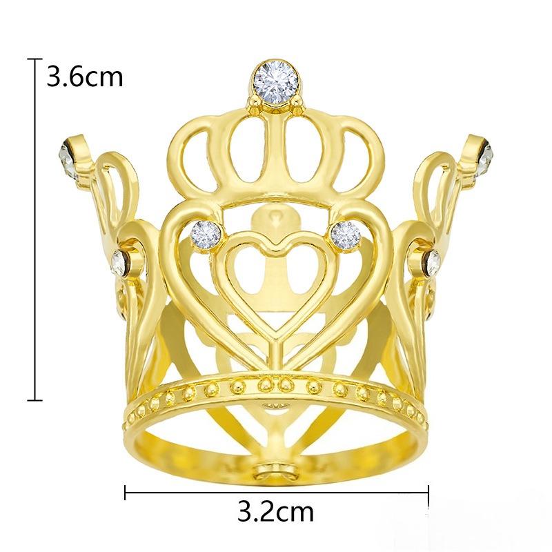 1/50pcs Mini Crown Cake Decoration Tiny Baby Small Pearl Tiara Crown Princess Topper Children Hair Ornaments Party Cake Decors