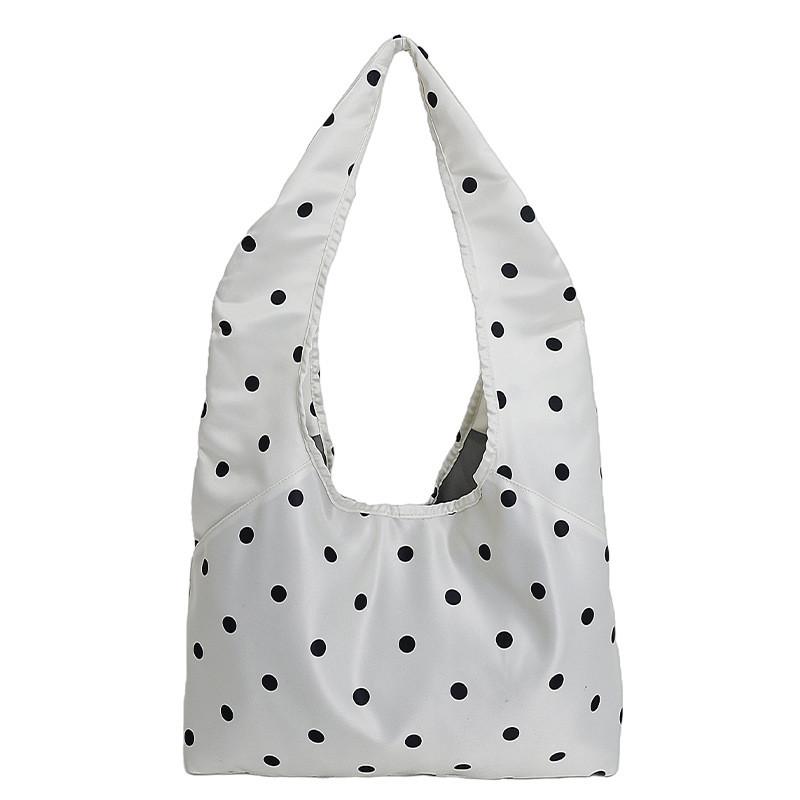 Borsa a secchiello in tela urbana minimalista con dettagli di cucitura per l'ufficio e le uscite casual