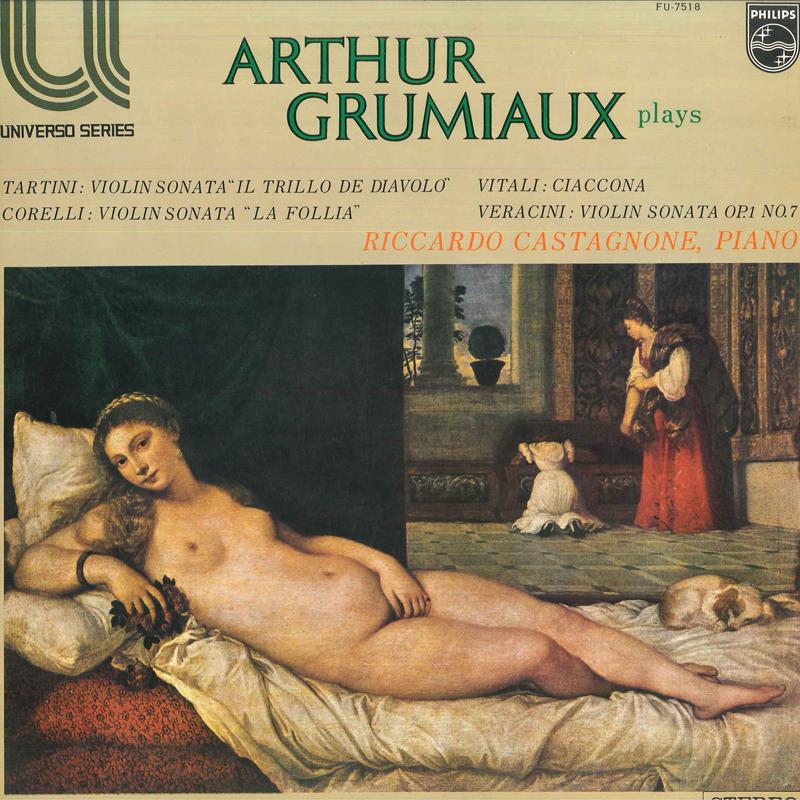 

LP Record ARTHUR GRUMIAUX, RICCARDO CASTAGNON - tartini: Violin Sonata il Trillo De FU7518 PHILIPS Japan Classical Used
