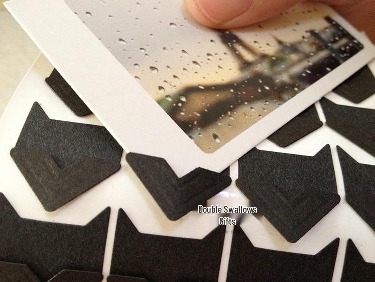 Ретро уголки-стикеры из крафт-бумаги для фотоальбомов DIY 24 pieces