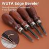 WUTA Edge Leather Craft for Leather Crafts and for Chamfering Set of 1mm Scraper, Tool, Crafts, Leather, 3, 0.8mm + + 1.2mm