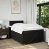 Boxspringbett mit Matratze Schwarz 120 x 200 cm Stoff
