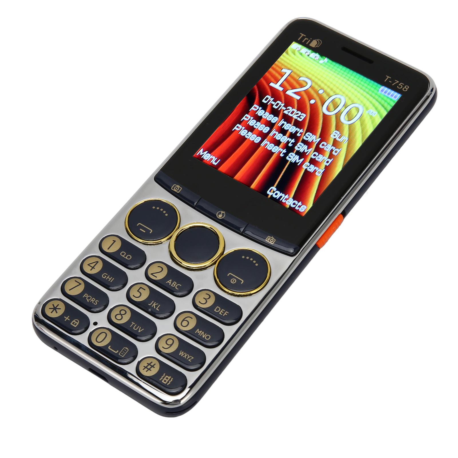 

Розблокований стільниковий телефон T 758 GSM, 2,8-дюймовий екран, 3200 мАг, батарея, велика кнопка, стільниковий телефон із великою гучністю для UK Plug синій