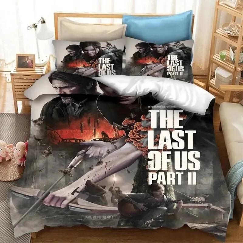 

Comforter 3D Print Game The Last Of Us Part Bedding Set Double Twin King Comforter Boys Girls Adults Bedroom Comforter (quilt)-EU Single(135*200cm)3pcs