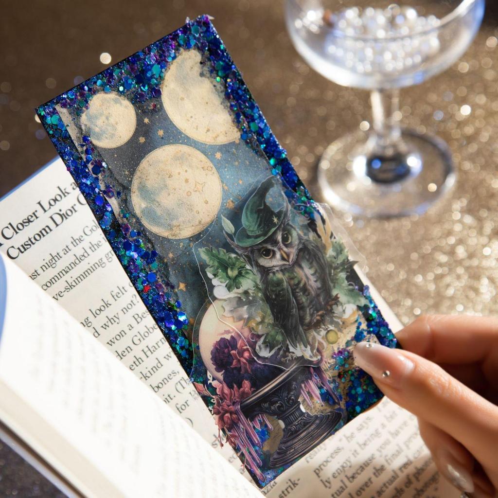 30Pcs/Pack Starry Sky Moon Phase Planet Night Scene Decoration Material Paper Perfect for Journal Scrapbooking DIY Supplies