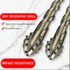3PCS/set Eccentric Drill Bit Set Four-Edge Serrated Drill Bits High Hardness Bevel Tip Serrated Drill Bits for Brick Wood