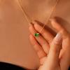 Niche Design Diamond Necklace Titanium Steel Plated 18K Gold Versatile Non-Fading Collarbone Chain