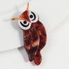 2025 Colorful Owl Acrylic Brooches Pins for Women Lovely Animals Bird Brooch Handmade Clothes Party Decorations