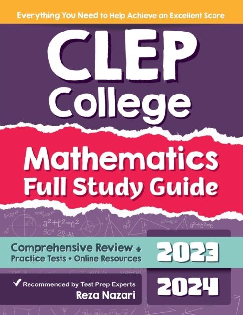 Libro CLEP College Mathematics Full Study Guide : Comprehensive Review + Practice Tests + Online Resources