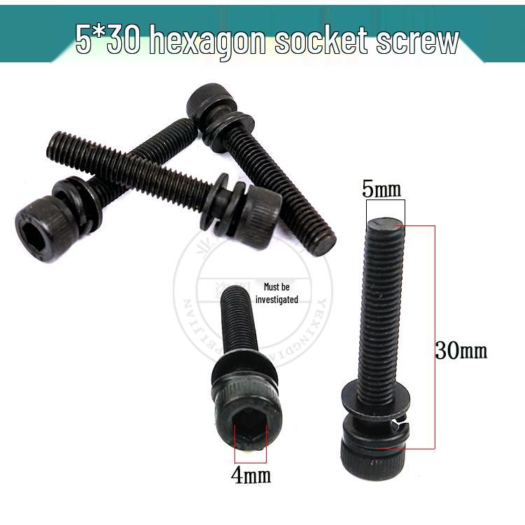 Electric Chainsaw Hex Nut and Screw Cap Set with Aluminum Pressure Plate