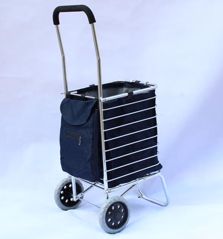 Foldable Aluminum Alloy Shopping and Luggage Cart