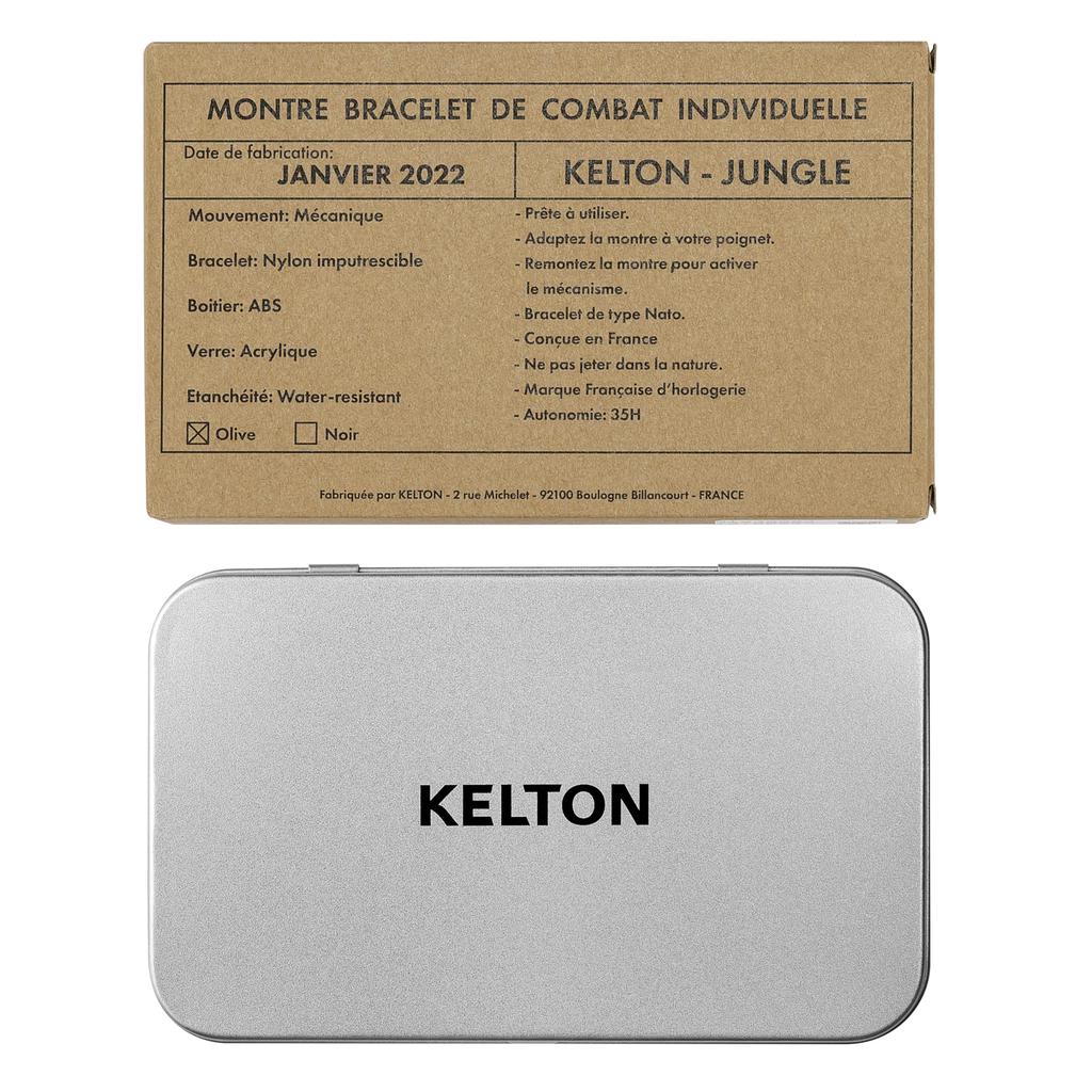 Kelton Jungle Camper Watch 9123242J Men's Khaki [Parallel Import]