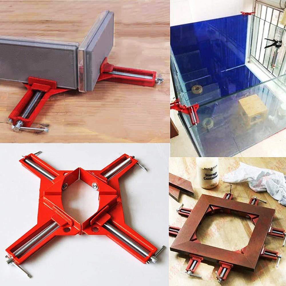 SHOOTING Corner Set of DIY Tools for Woodworking and 90 Degree Right Maximum Fixing 74mm Clamps, 4, Welding, Angle, Width