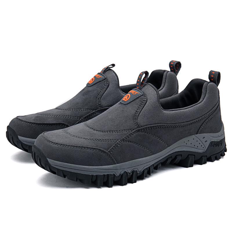 Men's Outdoor Casual Sneakers: Cross-Border Hiking & Travel Slip-Ons, Large Sizes Available