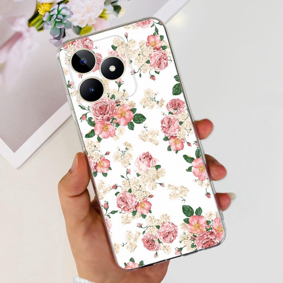 Jolie Coque Imprimée Pour Realme Note 50 RMX3834 Coque Arrière Souple en Silicone TPU Pour Étuis de Téléphone Realme Note50