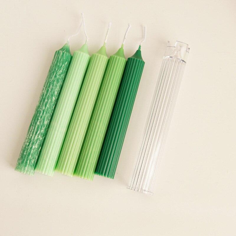 DIY Candle Plastic Mold Church Candle Production Supplies Large and Small Head Long Rod Aromatherapy Candle Mold Wholesale Molds