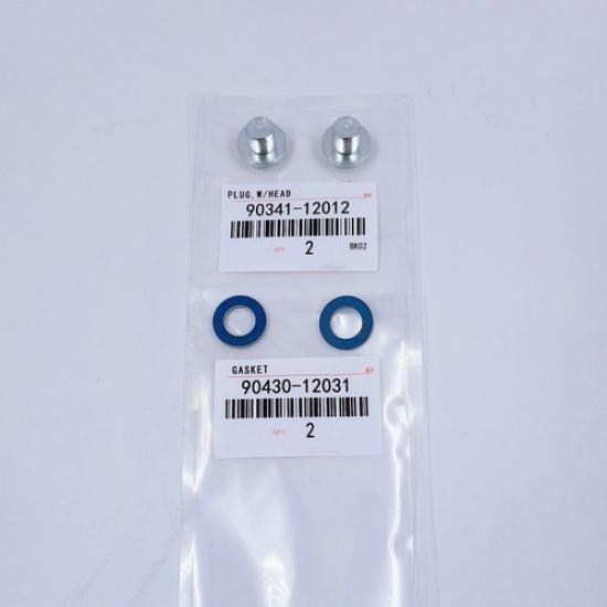 For 1985- Toyota & Lexus Oil Drain Plug with Gasket PART (x2)