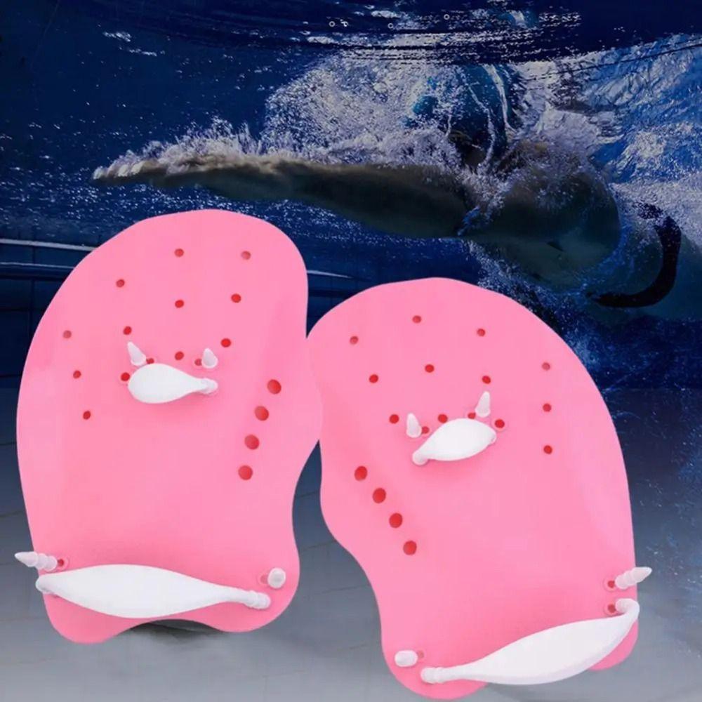 Adjustable Swimming Training Paddles Water Resistant Hand Webbed Gloves  Swimming Training