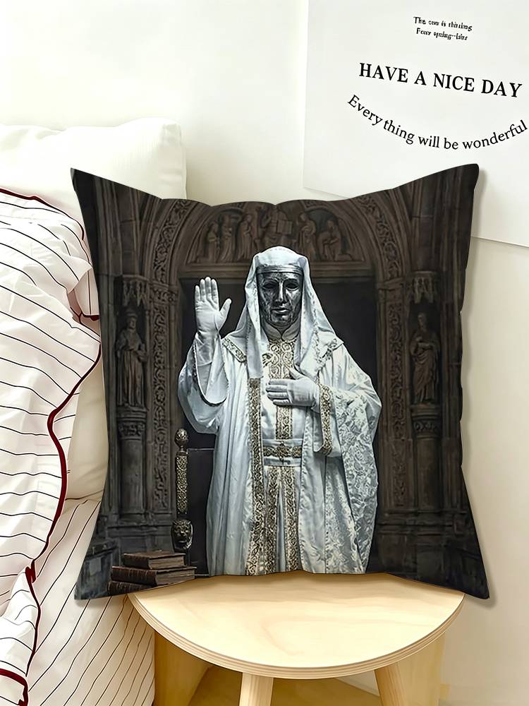Baldwin IV The Leper King Medieval Crusader Monarch Pillow Case Pattern Printed Pillowcase For Living Room Sofa Cushion Cover