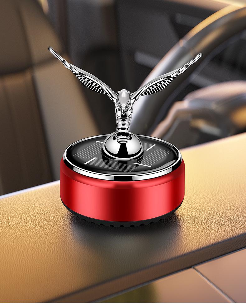 Solar-Powered Eagle Car Perfume Ornament: Slow Rotating Aromatherapy & Decoration