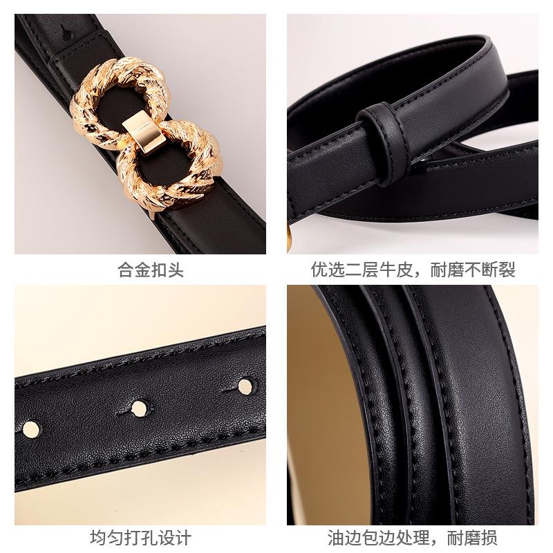 Women's belt new arrival belt women's first layer cowhide fashioneasiest for match decoration with suit jeans belt