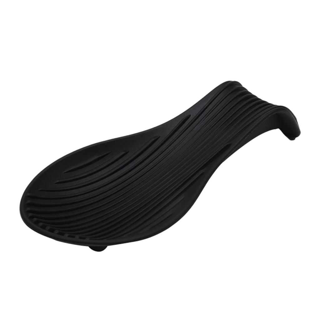 Silicone Insulated Spoon Holder Heat Resistant Placemat Spoon Holder Cutlery Shelving Kitchen Tools Placemat