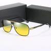 New Driving Sunglasses for Men Polarized Metal Cool Sunglasses Man Uv 400 Protection Black Shades