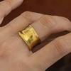 PANJBJ  925 Sterling Silver Double Layer Ring for Women Girl Gift Geometry Hollowing Out Minimalism Fashion Jewelry Wholesale