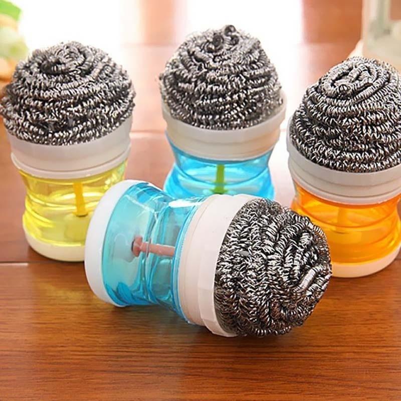 

Новый кухонный инструмент для мытья посуды, щетка для мытья посуды с дозатором жидкого мыла